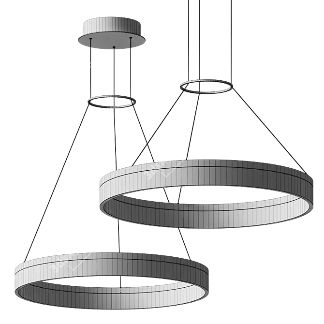 Roberta Pendant: Simple Elegance Illuminate 3D model image 3