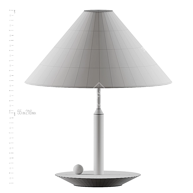 Vibrant Table Lamp: Thomas Dariel 3D model image 7