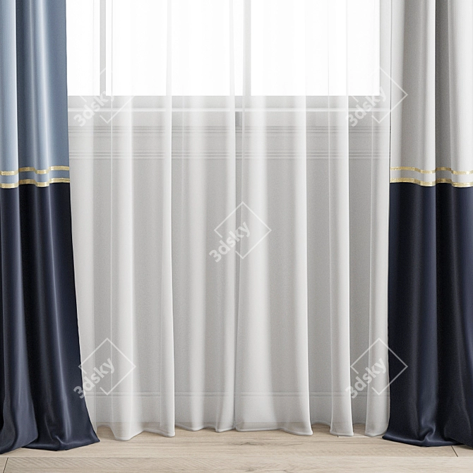 Polygonal Curtain Model 3D model image 4