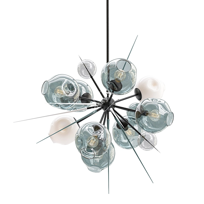 Globe Burst Pendant Light 3D model image 1