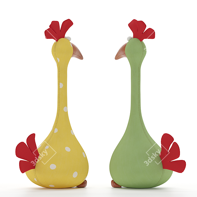 Hilarious Chicken Plaything 3D model image 3