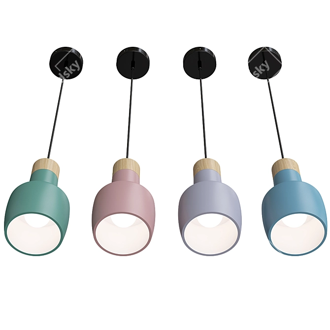 Cella Pendant Light by Anzazo: Elegant Illumination for Modern Spaces 3D model image 3