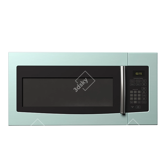 Sleek Microwave: Modern Kitchen Appliance 3D model image 3