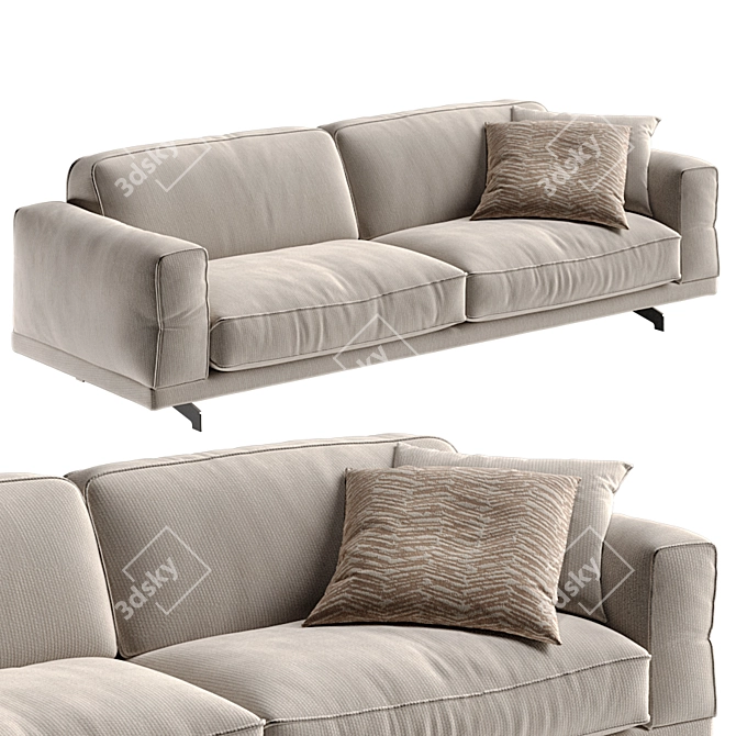 Elegant Vibieffe Fancy Sofa 3D model image 1