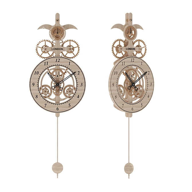 Elegant Timepiece: Clock03 3D model image 1
