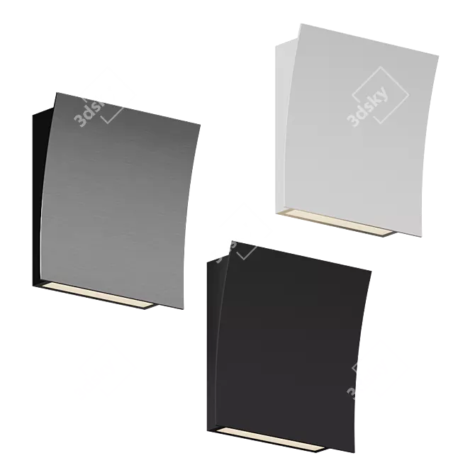 Sleek Sliding Light: Slide Sconce 3D model image 1