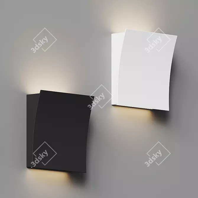 Sleek Sliding Light: Slide Sconce 3D model image 3