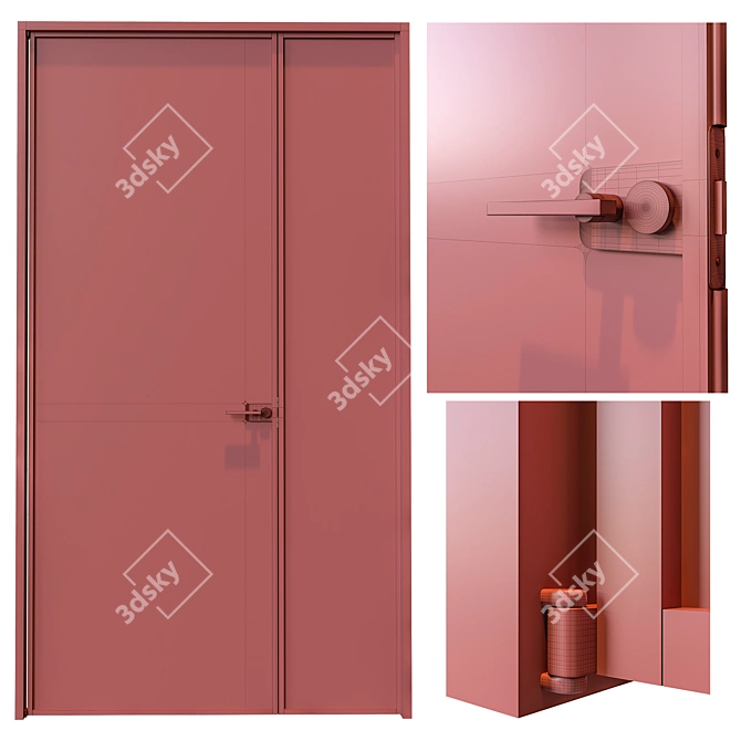 Elegant Swing Doors by Glas Italia 3D model image 3