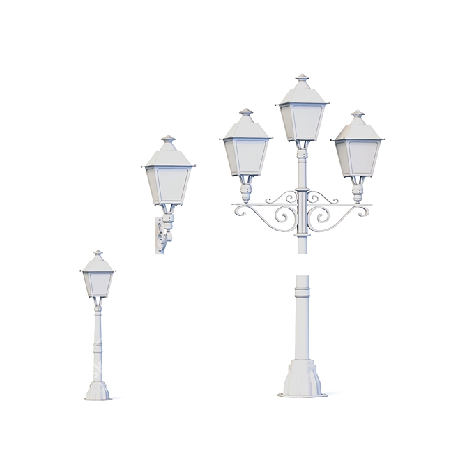 Brighton Street Lamp 3D model image 4