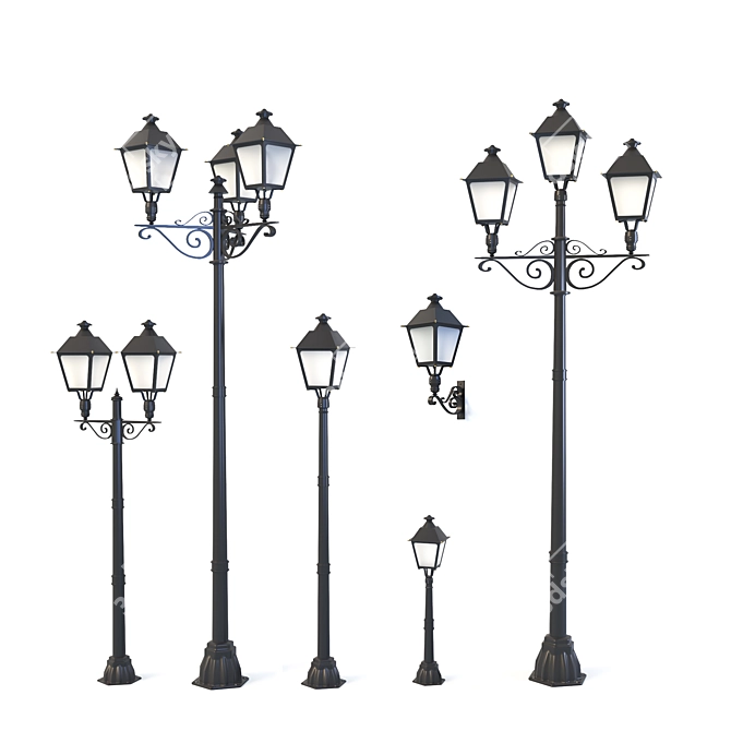 Brighton Street Lamp 3D model image 6