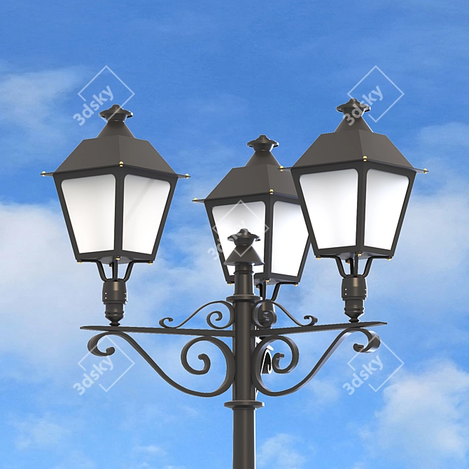 Brighton Street Lamp 3D model image 12