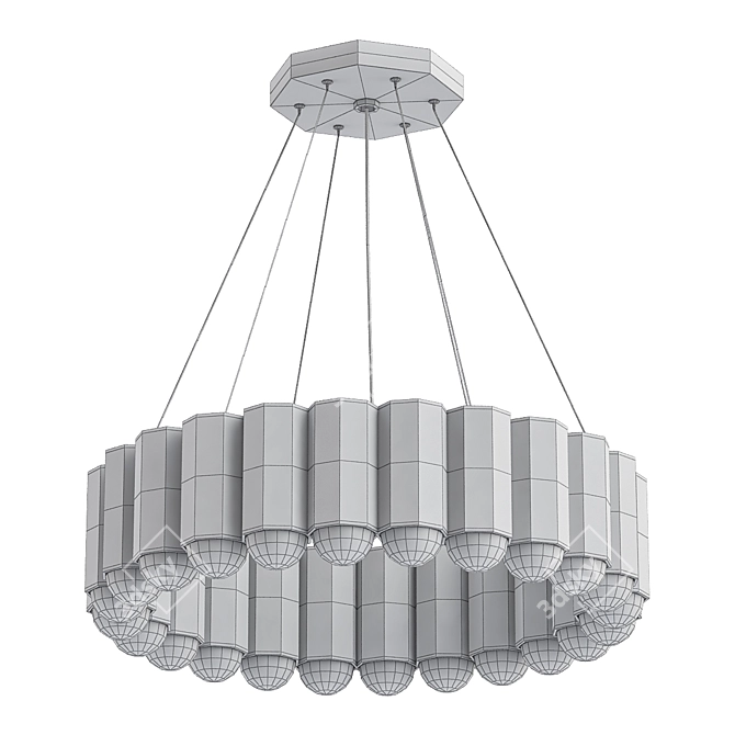 Whirling Lights Carousel 3D model image 2