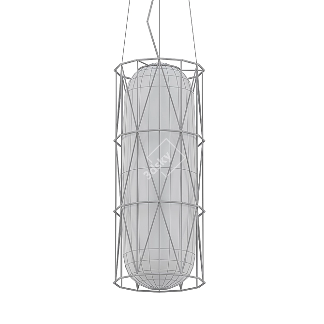 Modern Elegance: SEGNI Cylinder Ceiling Lamp 3D model image 2