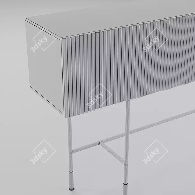 Sleek Storage Solution 3D model image 4