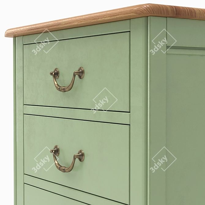 Olivia Bedside Table: Sleek and Functional 3D model image 3