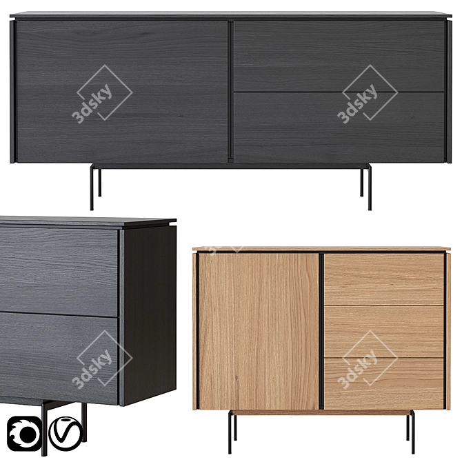 Modern Salu Sideboards by Softrend 3D model image 1