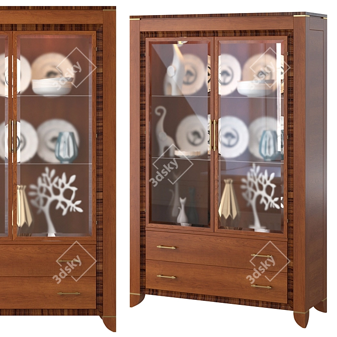 Modern Showcase Solomando 1107 3D model image 1
