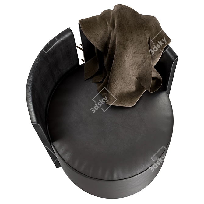 Hoover Chair: Daring Style and Plush Comfort 3D model image 4