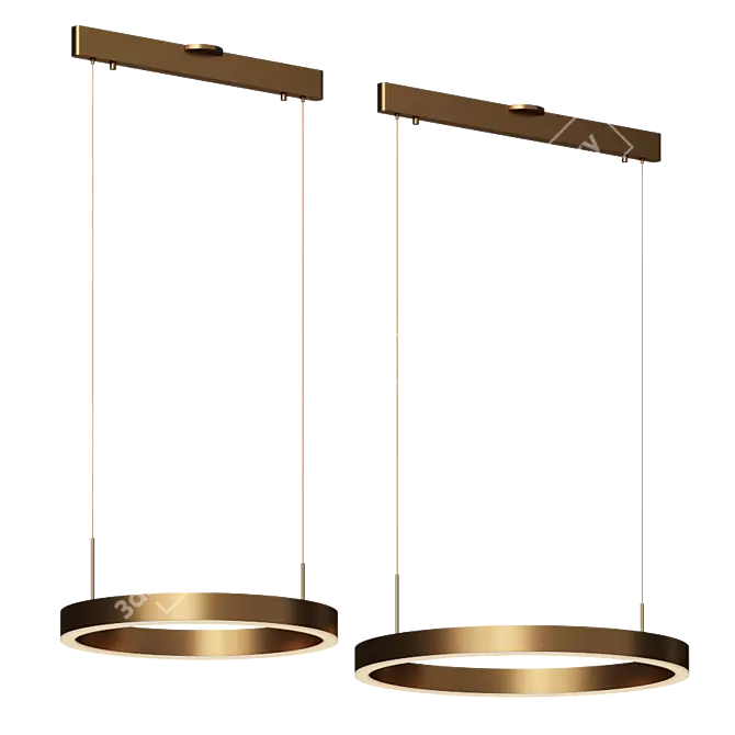 Prometheus Ring Pendant Light 3D model image 1
