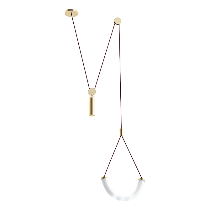 ARC Pendant: Embrace Shape 3D model image 1