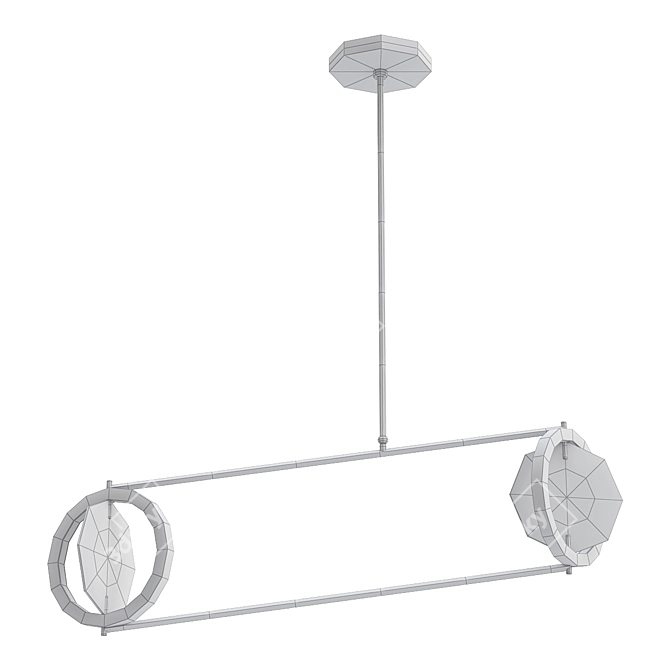 Celestial Glow Pendant Light 3D model image 2