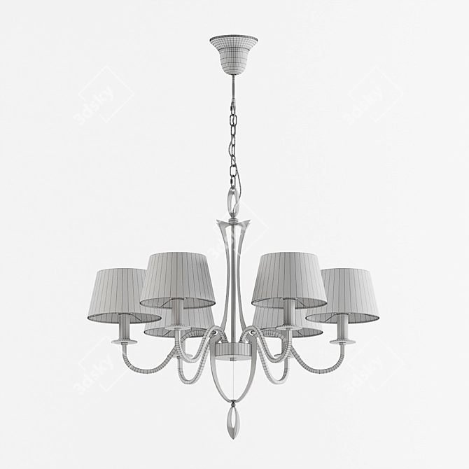 Elegant Florence Pendant Lamp 3D model image 3