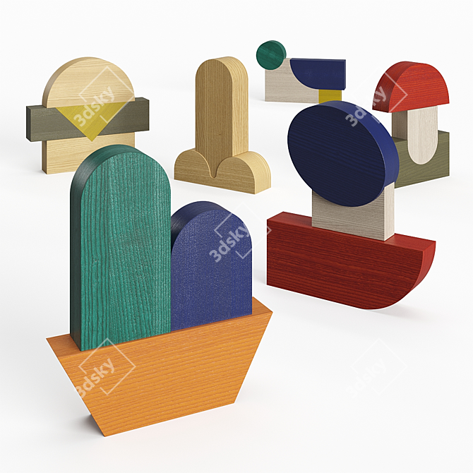 Sancal Wooden Icon Ornaments 3D model image 3