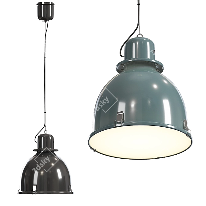 Sleek Svartnora Pendant Lamp 3D model image 1