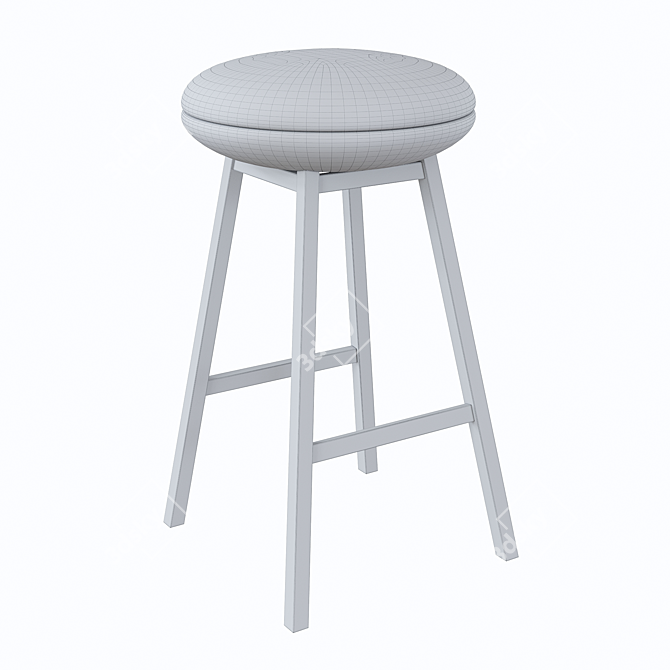 Sleek and Stylish Meridiani Stool 3D model image 4