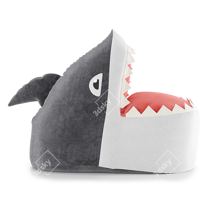 Shark Attack Ottoman 3D model image 4