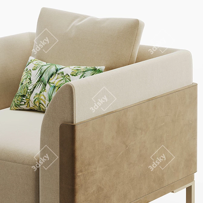 Vittoria Armchair: Elegant and Versatile 3D model image 8