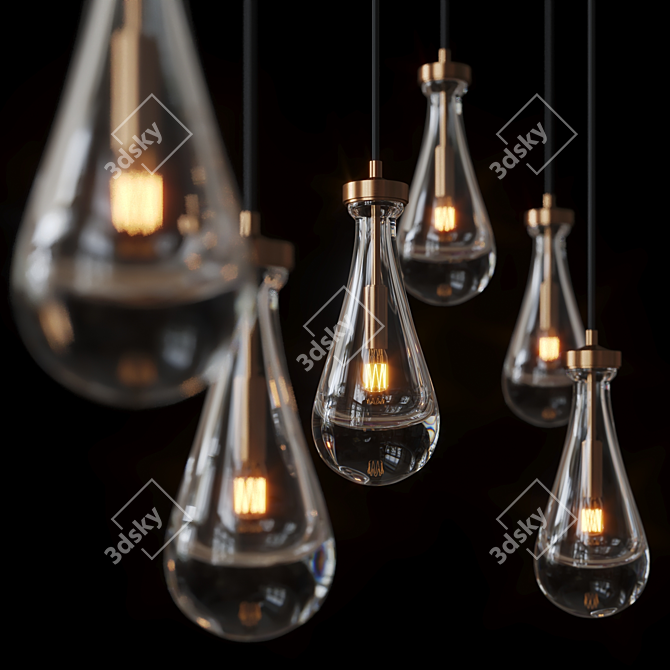 Elegant Melany Lamp: Stylish Illumination for Every Space 3D model image 2