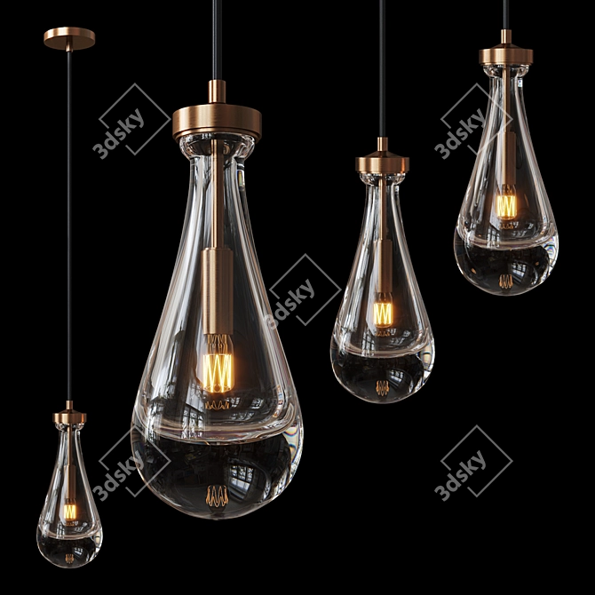 Elegant Melany Lamp: Stylish Illumination for Every Space 3D model image 3