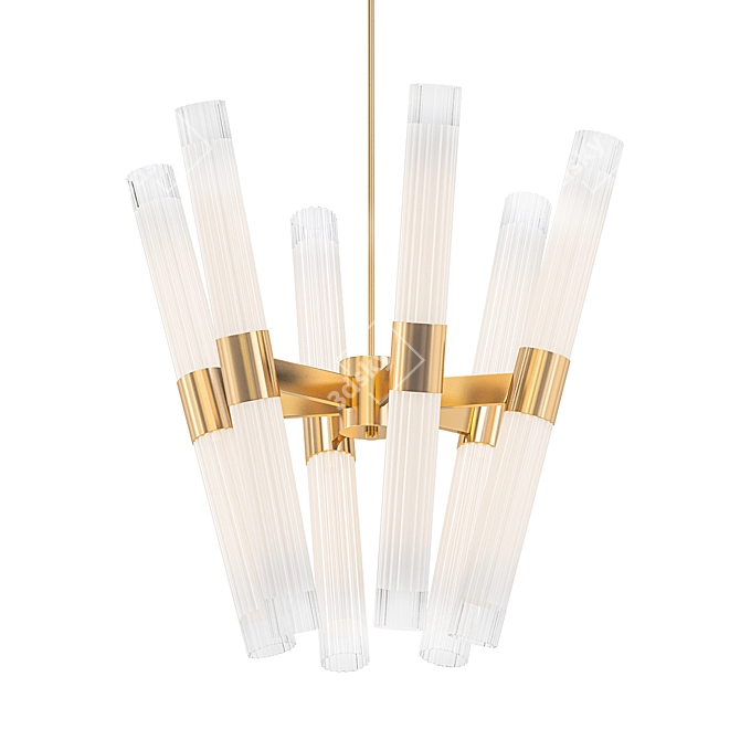 Stunning Dixie Chandelier for Elegant Spaces 3D model image 1