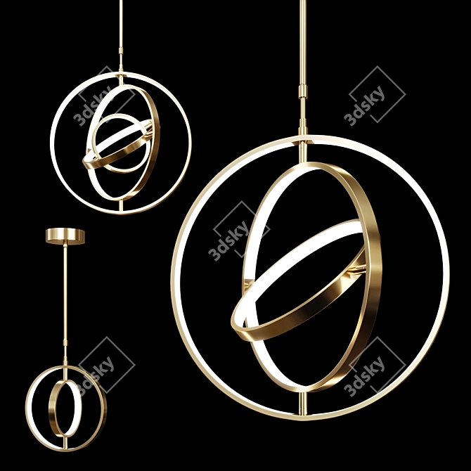  Modern Atlanta Pendant Lamp 3D model image 1