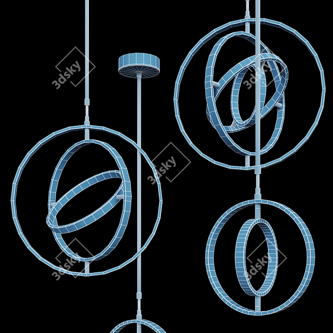  Modern Atlanta Pendant Lamp 3D model image 4