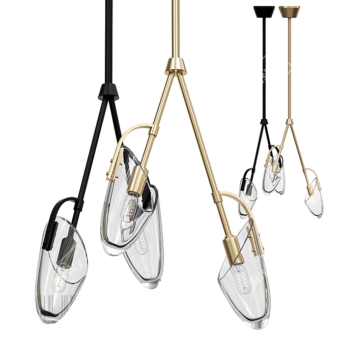 Elegant Kinesis Pendant - Modern, Modular Lighting 3D model image 7