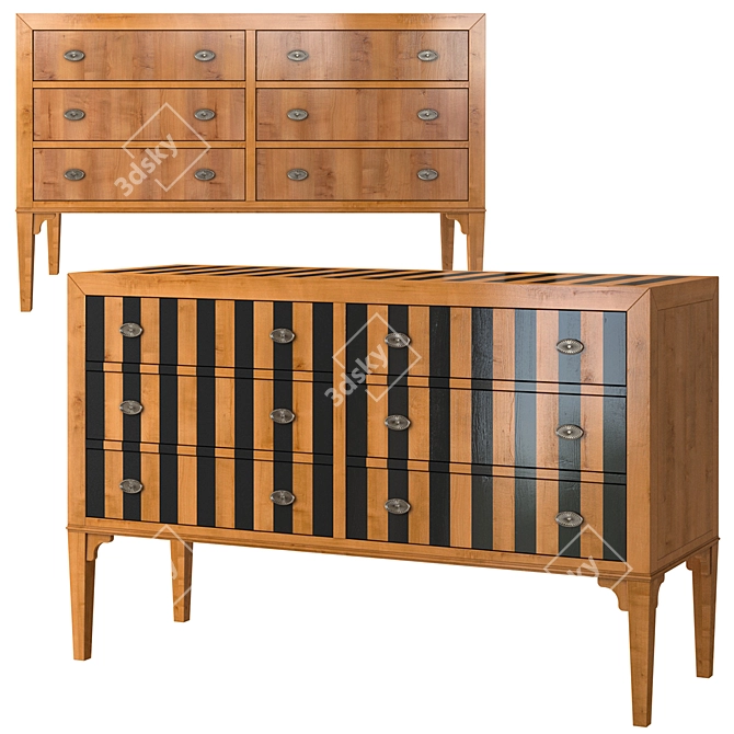 Modern Chest of Drawers C361 3D model image 1