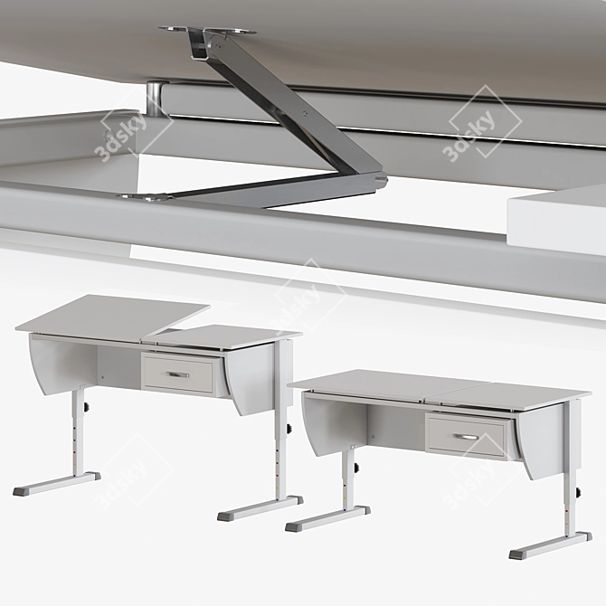 ErgoSmart Student Table 3D model image 3
