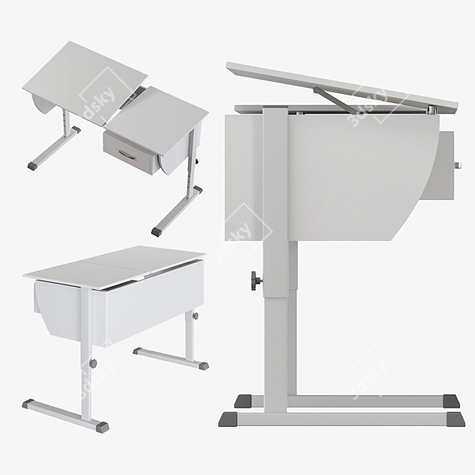 ErgoSmart Student Table 3D model image 5