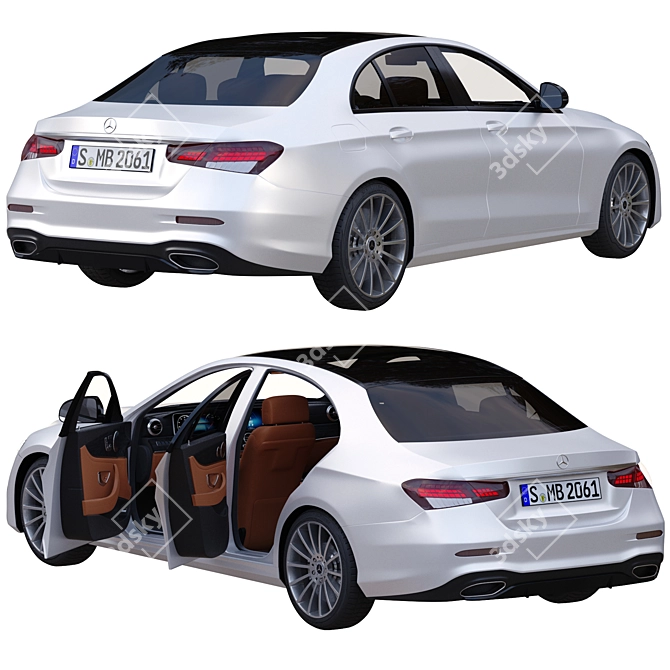 2021 Mercedes AMG E Class: Powerful & Stylish Sedan 3D model image 13