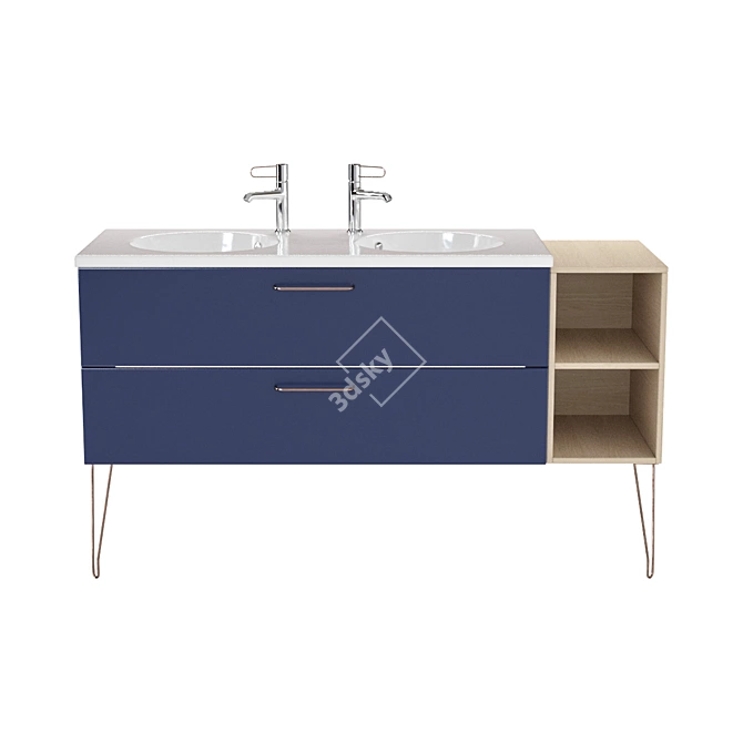 Elegant Jacob Delafon Vanity 3D model image 2
