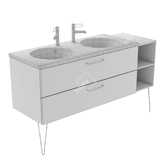 Elegant Jacob Delafon Vanity 3D model image 4