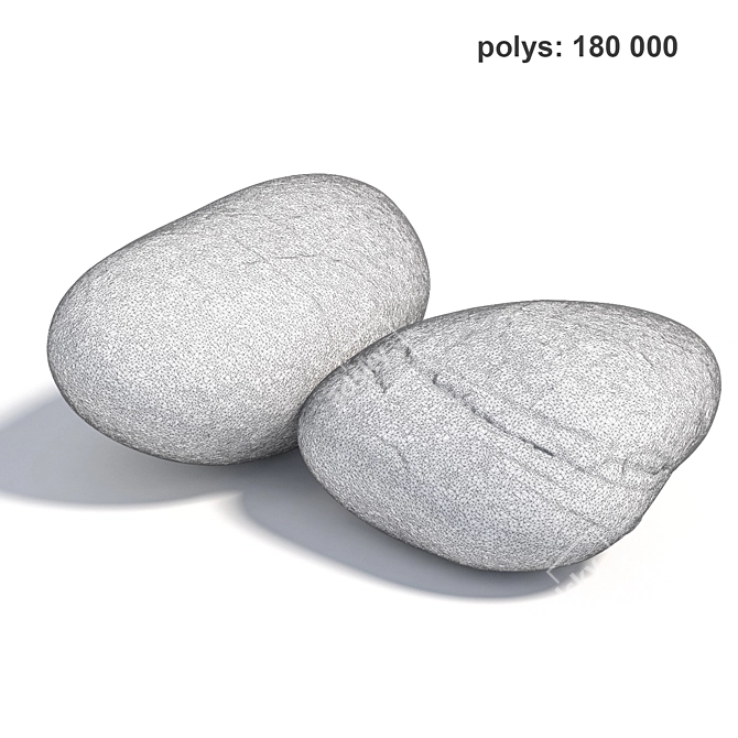 Scanned Stone Textures for Landscape Design 3D model image 2
