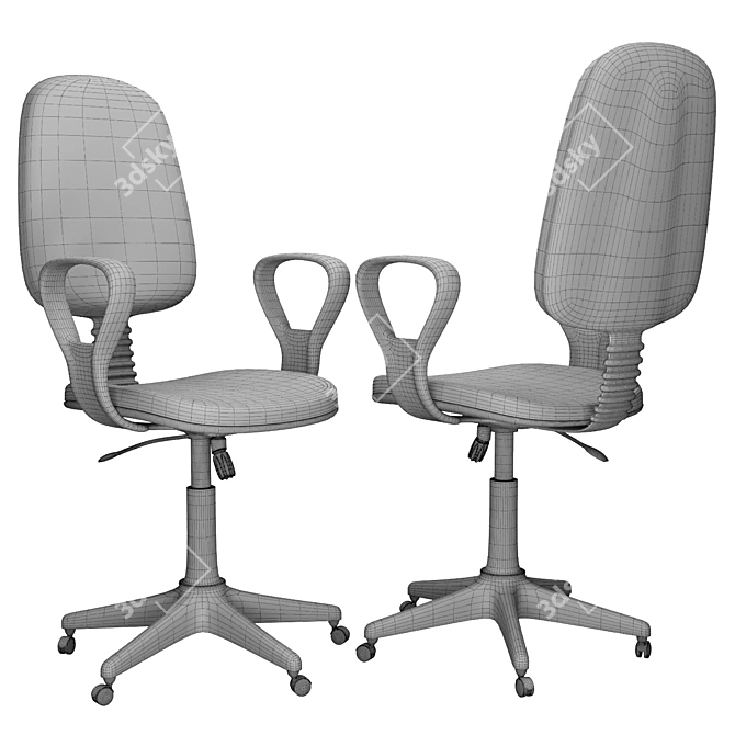 ErgoFlex Office Chair 3D model image 2