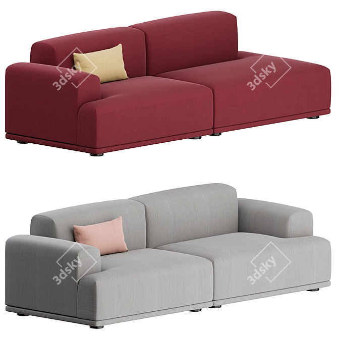 Muuto Connect 2 Seater Sofa 3D model image 1