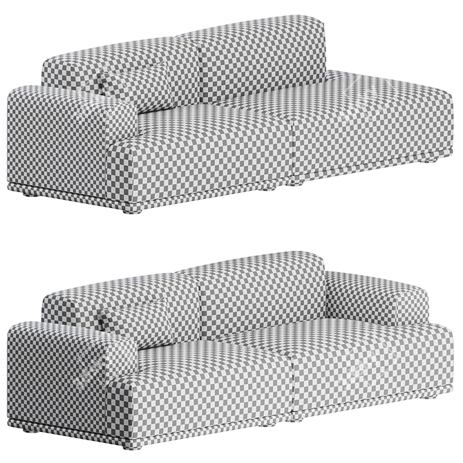 Muuto Connect 2 Seater Sofa 3D model image 2