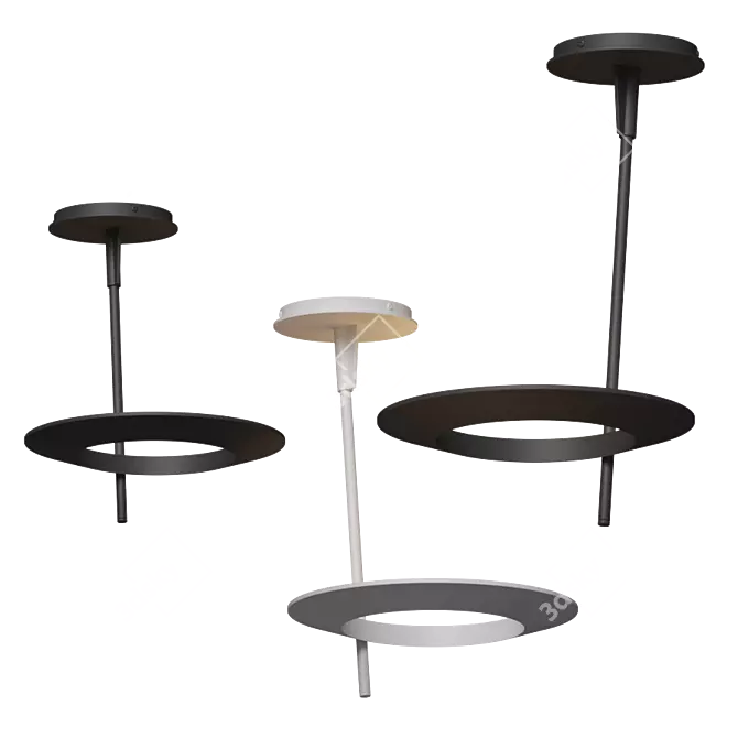 Sonneman Ringlo Pendant - Modern Elegance for Your Home 3D model image 1
