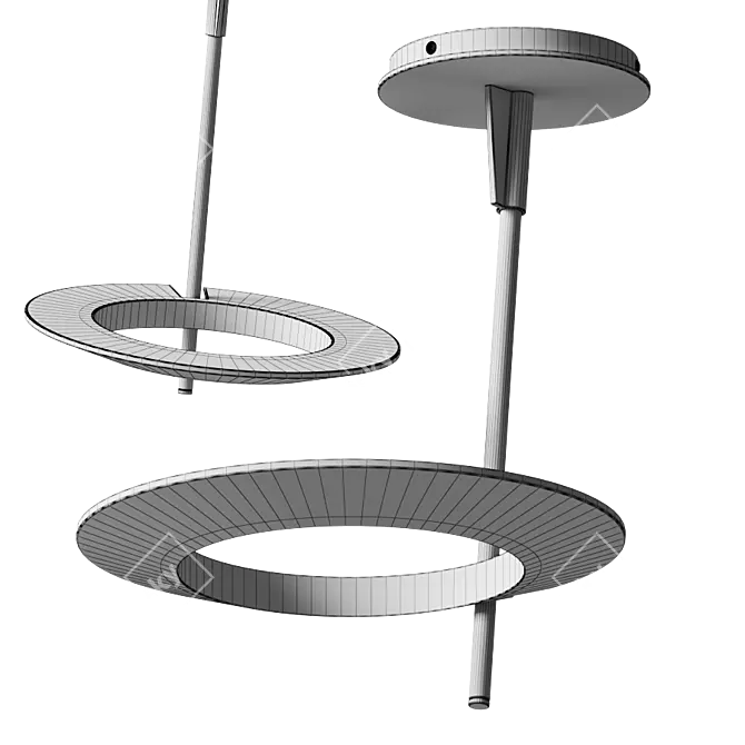 Sonneman Ringlo Pendant - Modern Elegance for Your Home 3D model image 5