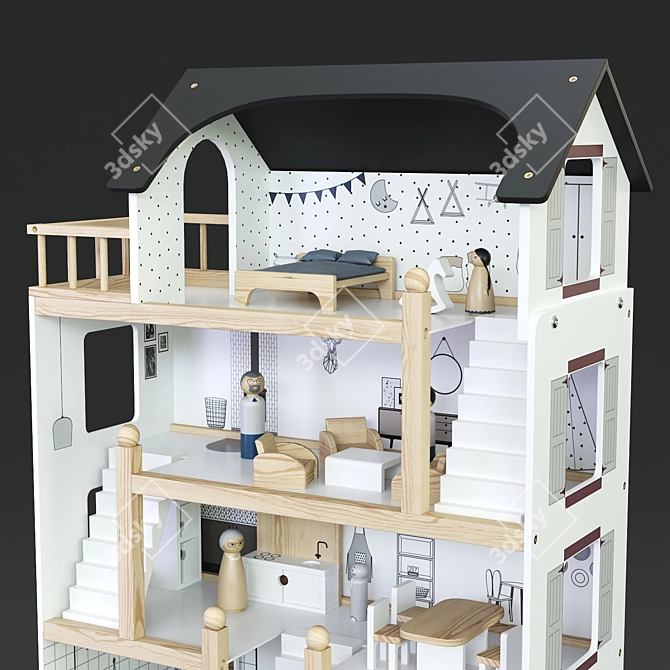 Amelie's Dollhouse - Exquisite Miniature Maison 3D model image 5